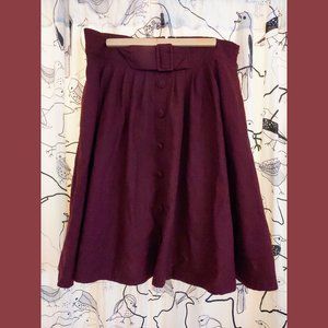 Modcloth wool blend midi skirt
